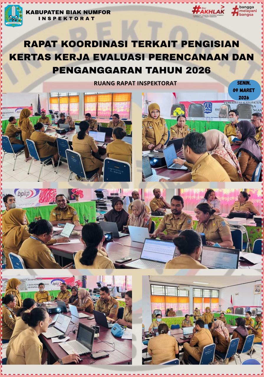 Rapat Koordinasi Terkait Pengisian Kertas Kerja Evaluasi Perencanaan dan Penganggaran Tahun 2026