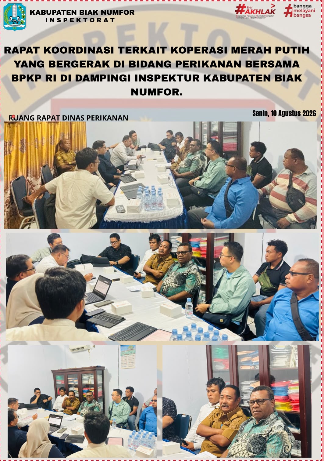 Rapat Koordinasi Terkait Koperasi Merah Putih Bersama BPKP-RI